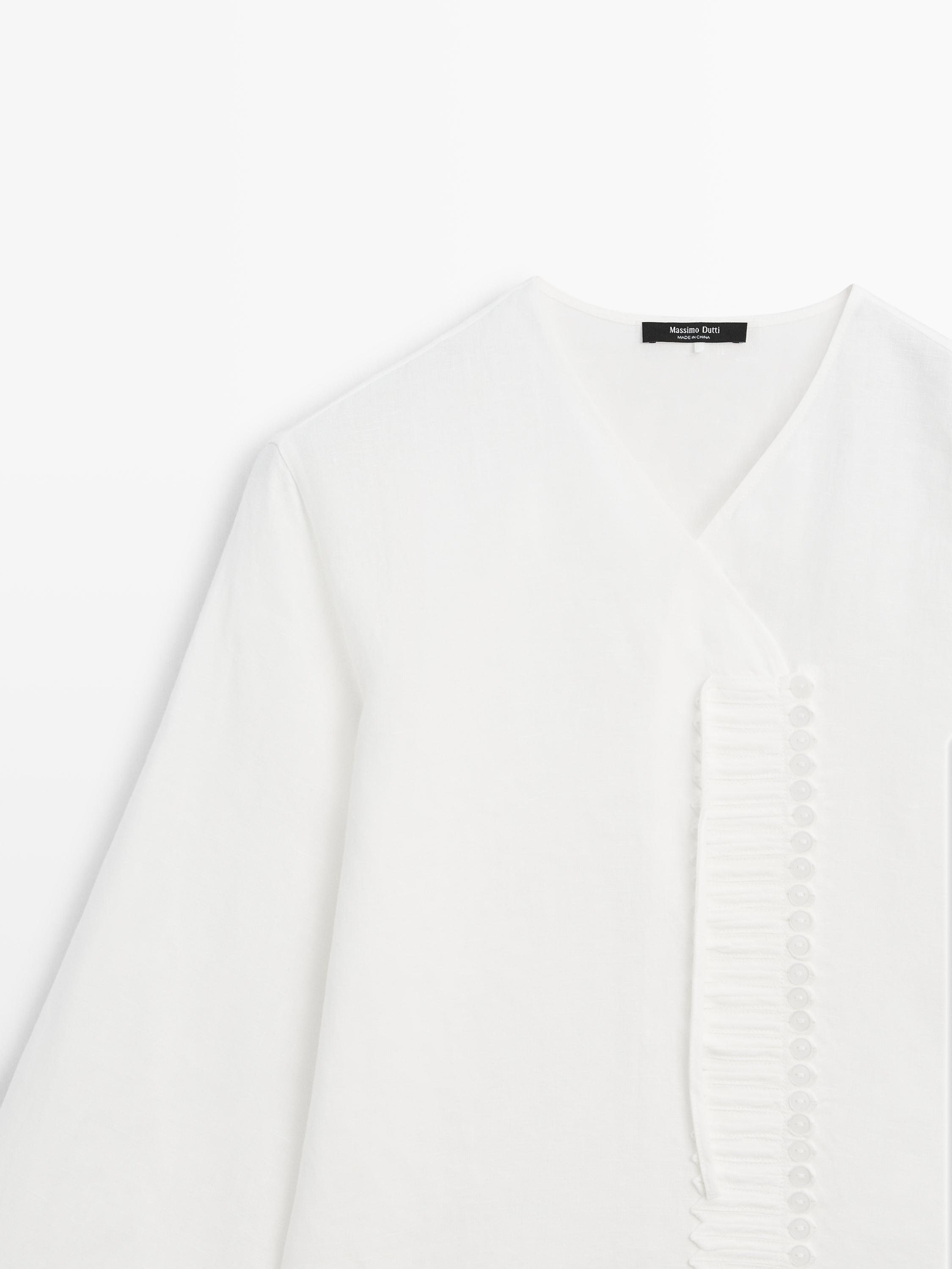 Chemise fluide avec plastron